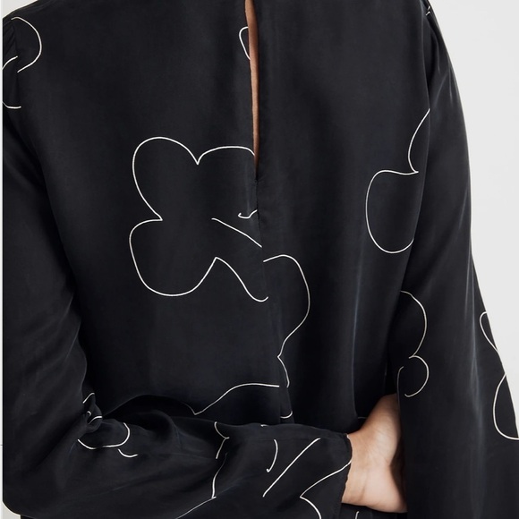 Madewell shift mini dress true black floral - Picture 5 of 10